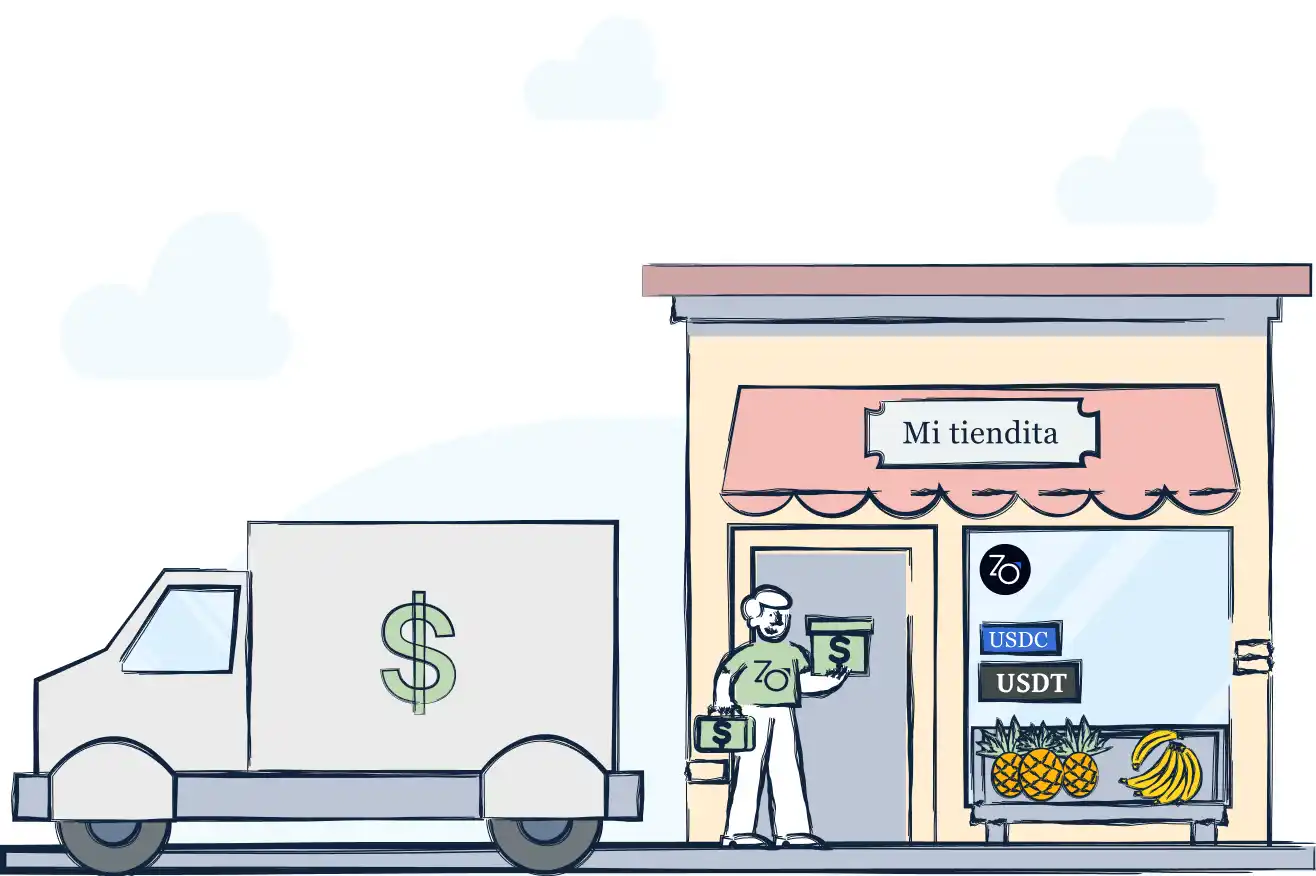 Stablecoins and cash in one operation